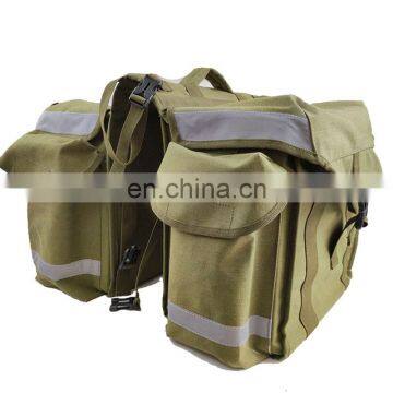 Durable Canvas Bicycle Saddle Bag Bike Travel Bag for Mountain Bike