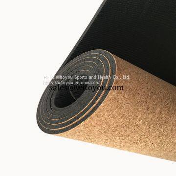 Cork Natural Rubber Yoga Mat Spplier photo-2