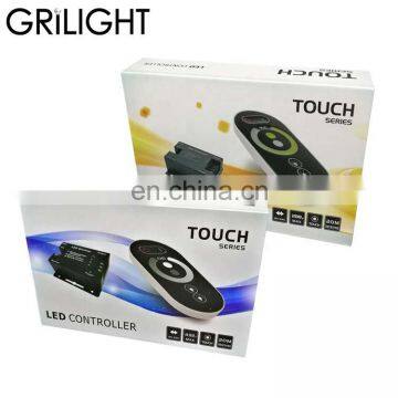 RF spi dimmable led remote controller with color box packing