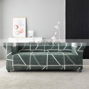 Factory Customized High Quality Modern Washable All Size Striped Elastic Universal Sofa Cloth Cover for Living Room photo-7