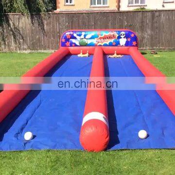 Inflatable Human Bowling Bumpers Ball Game Set Human Size Giant Inflatable Bowling Alley For Sale