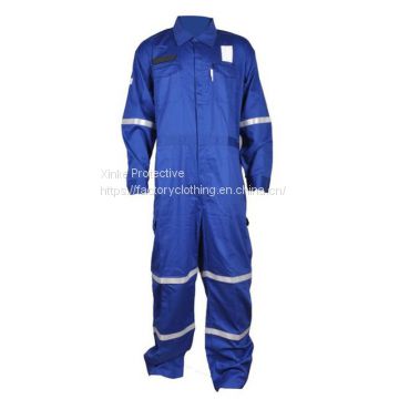 Cotton FR Coverall with reflective tape