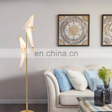 Indoor Modern Hotel Decoration Bird Shade Led Standing Floor Lamp Lampara de Pie Moderna photo-5
