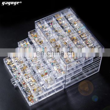 Nail art tools container decoration storage box120Cells Nail Art Glitter Rhinestone Decorations Store Empty Storage Case nail