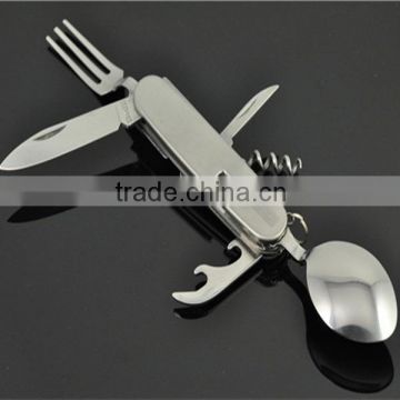 Detachable stainless steel multi function camping knife