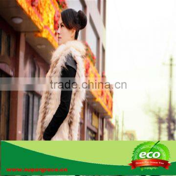 Fashion Beauty Natural Raccoon Skin Coat