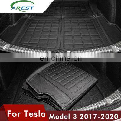 Carest Model3 Car Trunk Mat For Tesla Model 3 Rear Cargo Tray Trunk Waterproof Protective Pads Model There Interior Accessories