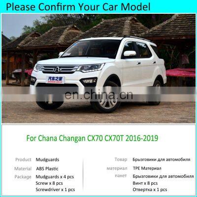 4PCS for Chana Changan CX70 CX70T 2016 2017 2018 2019 Mudguards Mudflap Fender Mud Flaps Splash Front Rear Protect Accessories photo-2