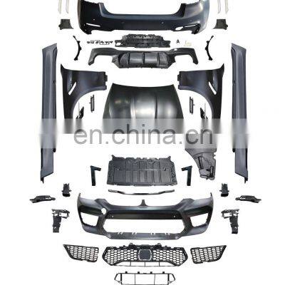 5 Series G30 Auto Part Car F90 M5 Bodykit Full Body Kit Set Upgrad M Sport Modified Facelift Grille Rear Bumper Spoiler Diffuser