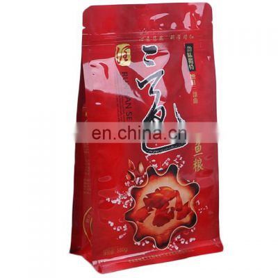 Flat bottom bag foil aluminum fish food packing bag moisture proof hot sale wholesales from China