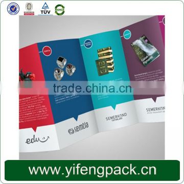 Guangzhou factory customized folded color flyer printing