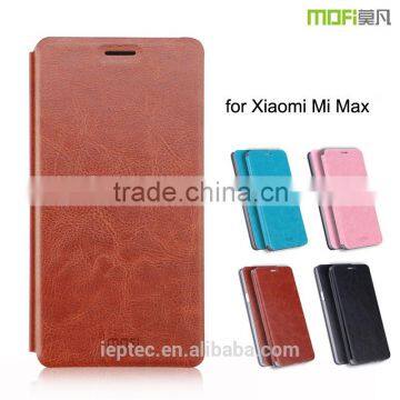 2016 MOFi Case Funda Celular Housing for Xiaomi Mi Max, Mobile Handset Coque Flip Leather Back Cover for Xiaomi Max