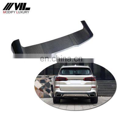 M style Carbon fiber rear spoiler wings for BMW X5 Carbon Fiber Rear Window Roof Spoiler