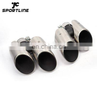 JCSPORTLINE Steel Exhaust End Tips for Porsche Macan 2014UP