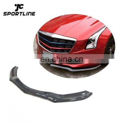 Carbon Fiber Body Kit Front Bumper Lip Protector Fit for Cadillac ATS 2013-2015