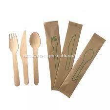 FSC certified birch wood spoon manufacturers in china disposable wooden cutlery knife fork spoon eco friendly
