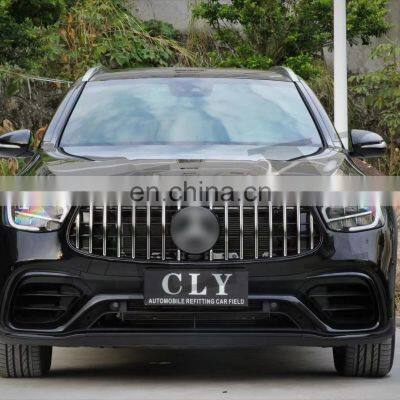 CLY 2020+ Bodykit For Benz GLC SUV Modified GLC63S AMG Front Car Bumper With Grille Front Rear Wheel Arch Diffuser With Tips photo-3