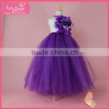 Fashion girls puffy dresses for kids, flower girl dresses for 1-13 year olds