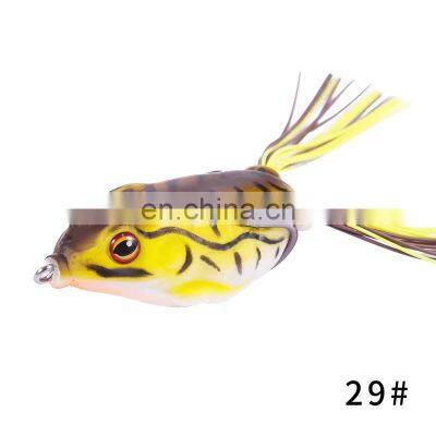 Byloo China Top Quality Handmade Bass Snakehead Frog Fishing Lure Soft Hollow Body Fishing Frog Lure 30 Colors photo-5