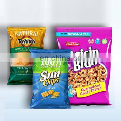 Heat sealing potato chips packaging bag, plantain chips packaging bags, plastic potato chips packaging material