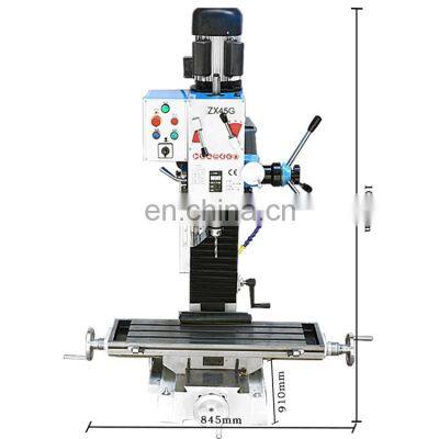 ZX45G hot sales vertical combination drilling and milling machine table milling machine