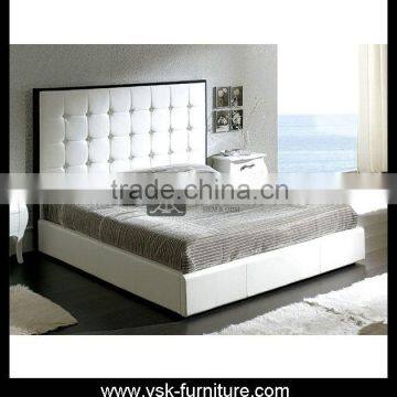 BE-022 Modern King Size Bed Platfrom With Headbord