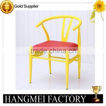 China style metal reclining dining chair Y chair