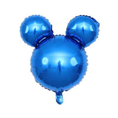 Mini Mickey Mouse Cartoon Head Balloon Aluminum Foil Inflatable Balloons for Cartoon Theme Birthday Party Decoration Toys Gifts