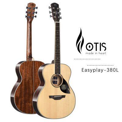 China wood guitar Manufacturer 38inch acoustic guitar OEM factory OTIS travel guitar 380L