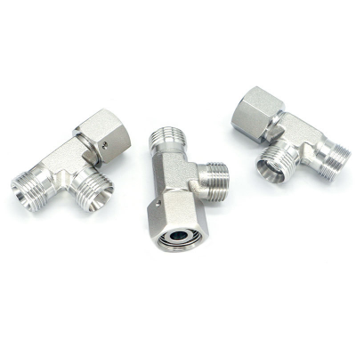 304 Stainless Steel Tee Fitting With Loose Nut, Ferrule-Type Hydraulic Tube Adapter, Yonghua Eaton Standard (CC, CD) photo-3