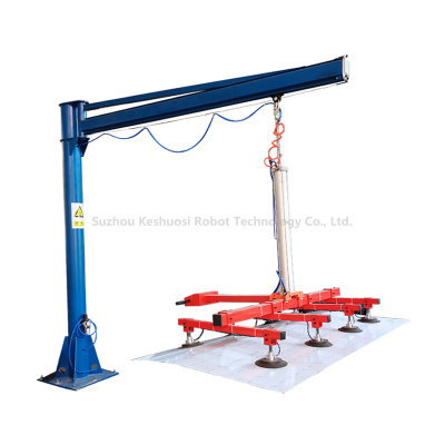 SOVE New Laser Cutting Feeding Machine With Pneumatic Plate Stainless Steel Aluminum Plate Vacuum Suction Cup Lifting Gear