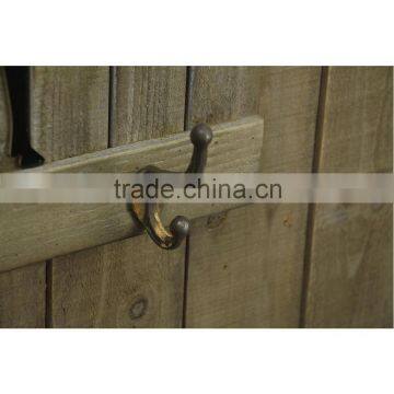 Animal Theme Black Deer Antique Decorative Wooden Hooks Wall Plaque With Saying photo-2