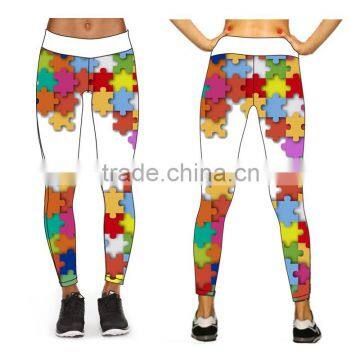 (OEM/ODM Factory)Ladies Leggings Full Length Leggings Gym Yoga Pants Sublimation Leggings Pants photo-2