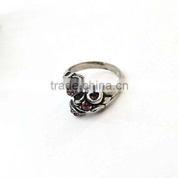 Red Stone Ring Designs for Men Steel Snake Shaped Rings photo-4