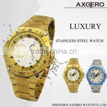 New design product fashion luxury watch, water resistant watch, japan movt stainless steel watch