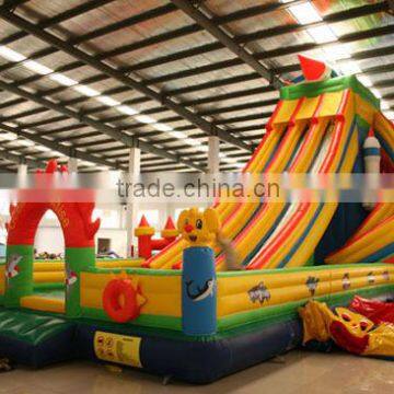 outside large slide inflatable attractives for kids sale