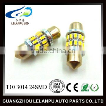 31mm DE3175/6428 3014 24SMD White LED Festoon Bulb Dome/Trunk Cargo Lights