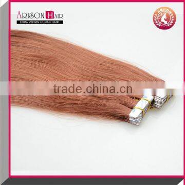 High Grade Brazilian Virgin Hair Wholesale Tape-in Hair Extension pu Skin Weft Seamless Hair Extension