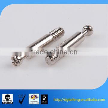 Zinc plated steel furniture joint connector