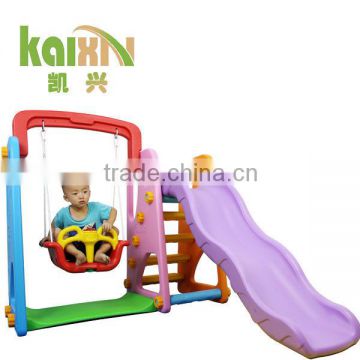 Favorable Home Furniture Indoor Children Plastic Slide And Swing Set