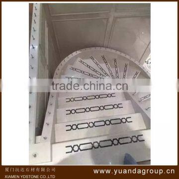 Top Level Hot Sale White Marble Handrails Deck Stairs photo-3