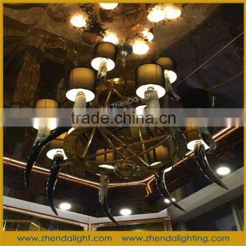 Iron Material and Bronze Color Mosaic Chandelier Lamp, modern pendant light, customized pendant lighting