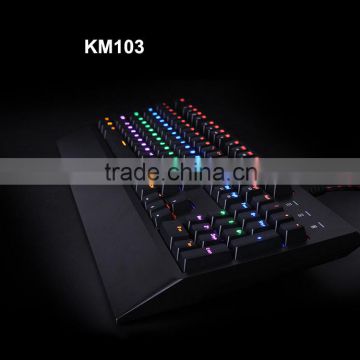 Hot sale led wired keyboard and mouse mechanical keyboard with backlit