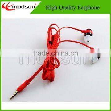 China manufacturer directly wholesale flat cable in-ear earphone with cheap price