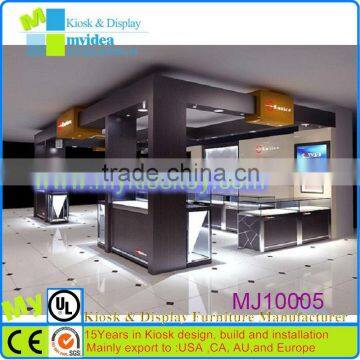 High end watch shop display design , retail shopfitting furniture for watch ,free design wood watch display