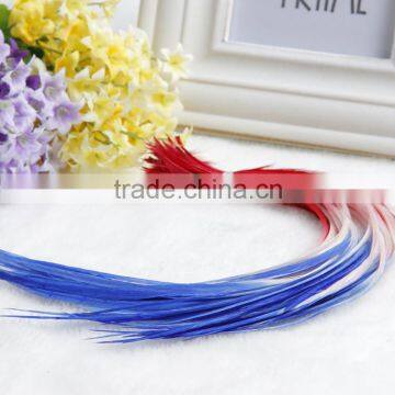 Top Quality three tone ombre hair real feather extension