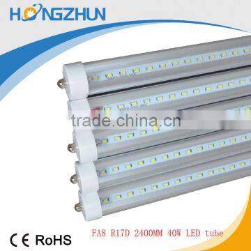 FA8 R17D g13 2400mm 40w 216leds smd2835 led tube light for USA market