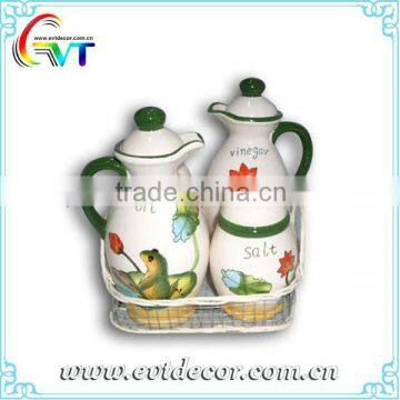 Ceramic Oil And Vinegar Cruets