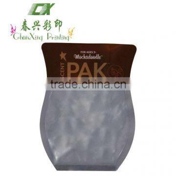 special shaped pouch with clear window