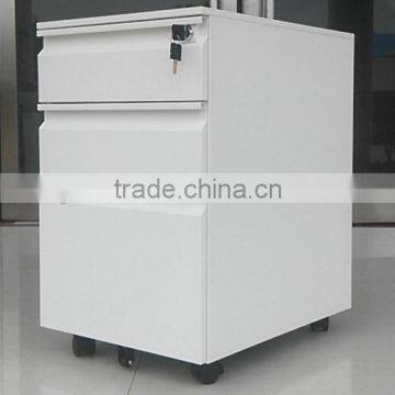 Office furniture 3 drawer steel/metal mobile pedestal metal cabinet